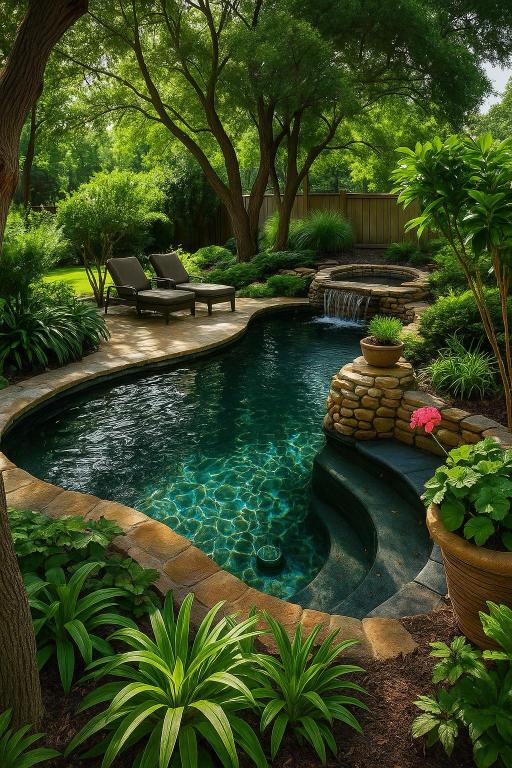 12452 Fairfax Ridge Pl, Austin, TX 78738 - view of pool featuring a patio area and a pool with connected hot tub