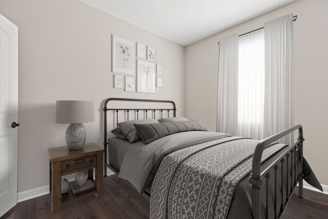 3312 Cortes Pl, Round Rock, TX 78665 - bedroom featuring dark wood finished floors