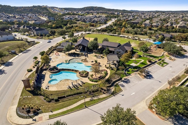 17407 Hattie Trce, Austin, TX 78738 - aerial view of property and surrounding area with nearby suburban area