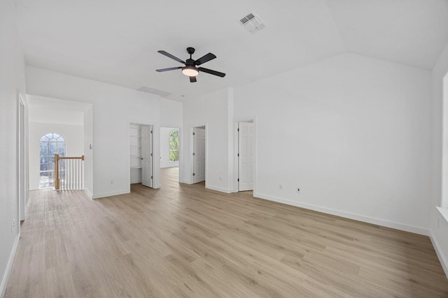 3505 Galena Hills Loop, Round Rock, TX 78681 - spare room with ceiling fan and light wood-style floors
