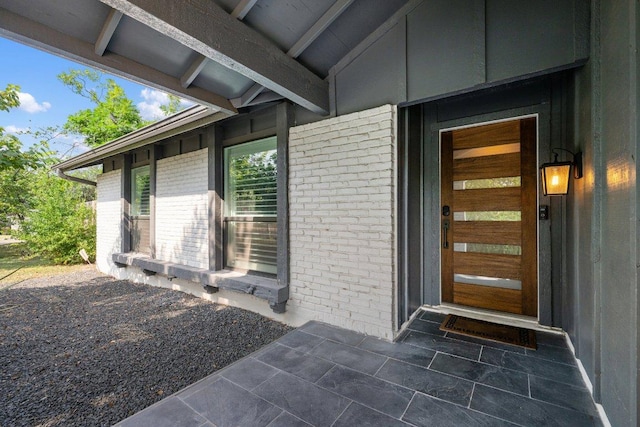5310 Fort Clark Dr, Austin, TX 78745 - entrance to property featuring brick siding
