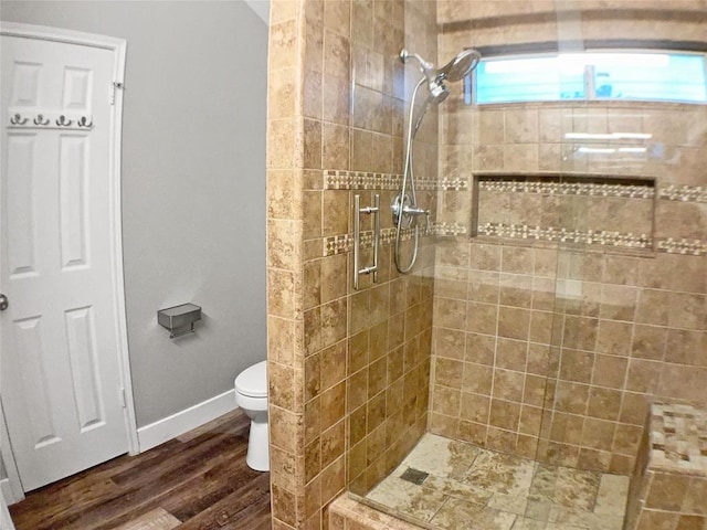 1608 Mallard Ln, Taylor, TX 76574 - bathroom with a shower stall and wood finished floors