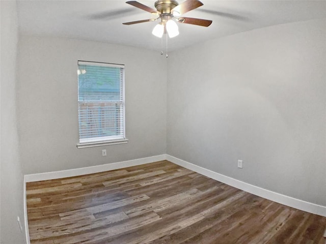1608 Mallard Ln, Taylor, TX 76574 - empty room featuring wood finished floors and ceiling fan