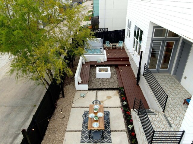 6221 Florencia Ln, Austin, TX 78724 - view of patio with a deck