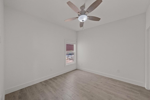 509 Flamingo Blvd, Lakeway, TX 78734 - spare room featuring ceiling fan and light wood-type flooring