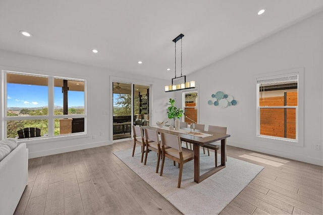 509 Flamingo Blvd, Lakeway, TX 78734 - dining room featuring light wood-style flooring and recessed lighting