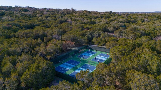 509 Flamingo Blvd, Lakeway, TX 78734 - bird's eye view of a heavily wooded area