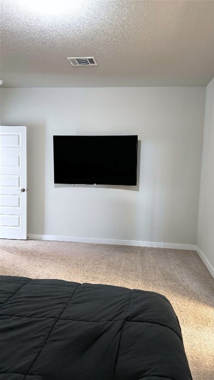131 Harvest Ridge Blvd, Elgin, TX 78621 - carpeted bedroom featuring baseboards and a textured ceiling