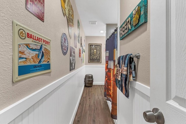 1701 Davis St, Taylor, TX 76574 - hallway with wood finished floors