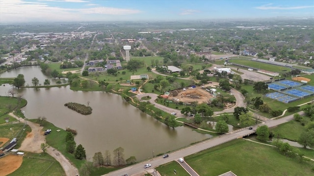 1701 Davis St, Taylor, TX 76574 - aerial view of property and surrounding area featuring a large body of water