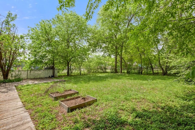 7202 Marcell St, Austin, TX 78752 - fenced backyard with a garden