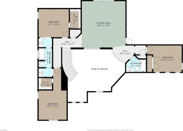 2015 Colina Cv, Cedar Park, TX 78613 - view of floor plan / room layout