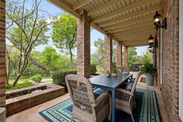 6605 Canon Wren Dr, Austin, TX 78746 - view of patio with outdoor dining space