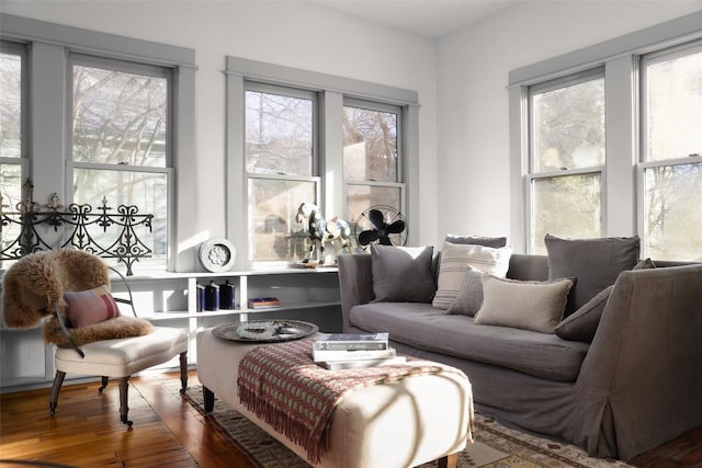 1313 W 9th 1/2 St, Austin, TX 78703 - living area with healthy amount of natural light and wood finished floors