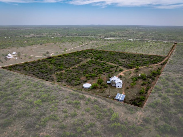 aerial view featuring a rural view