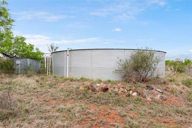 view of pole building