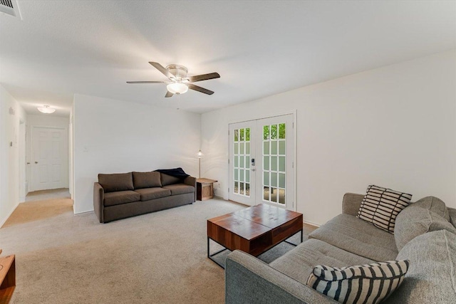 9106 Slayton Dr, Austin, TX 78753 - living area featuring ceiling fan and carpet flooring