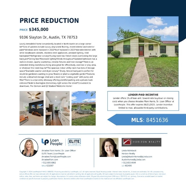 9106 Slayton Dr, Austin, TX 78753 - view of a document with multiple images