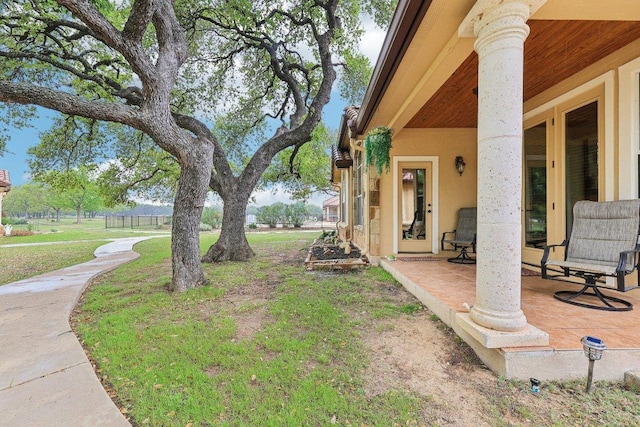 2004 American Dr Unit 1, Lago Vista, TX 78645 - view of yard featuring a patio