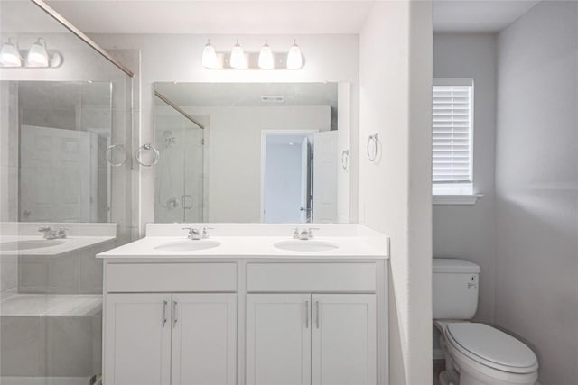 12103 Tolson Dr, Manor, TX 78653 - full bathroom with double vanity and a stall shower