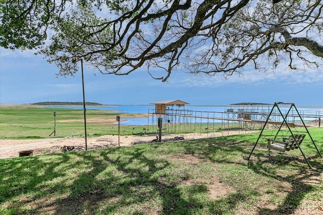 1710 County Road 128, Burnet, TX 78611 - view of grassy yard featuring a water view