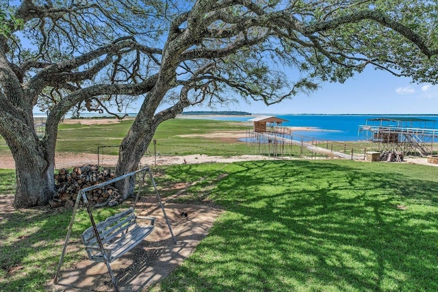 1710 County Road 128, Burnet, TX 78611 - view of grassy yard featuring a water view