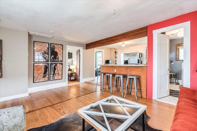 1713 S 5th St, Austin, TX 78704 - living room with wood finished floors