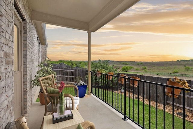 view of balcony