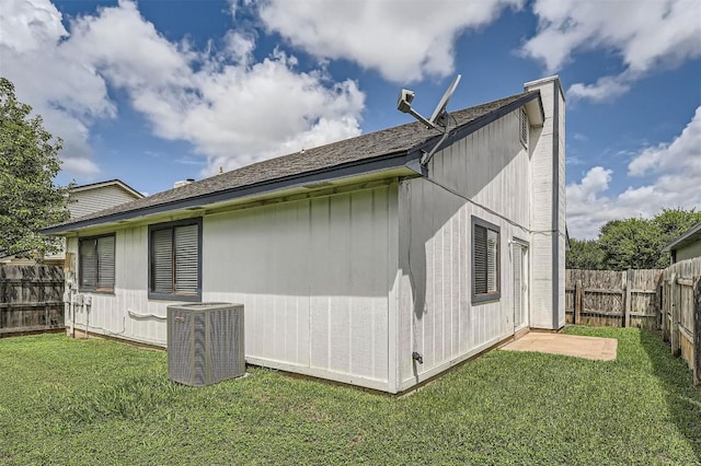 14487 Robert I Walker Blvd, Austin, TX 78728 - view of property exterior featuring a cooling unit and a fenced backyard