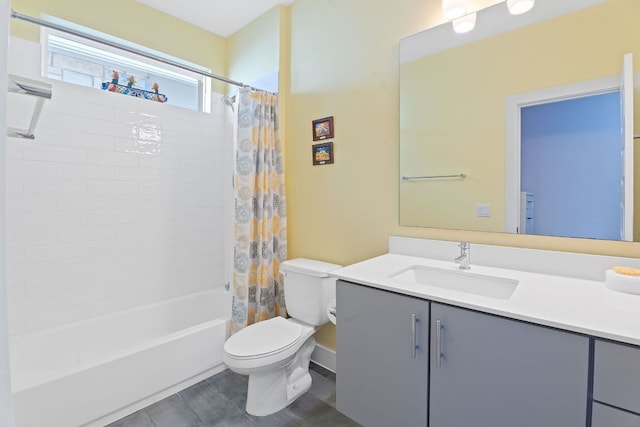 8922 Menchaca Rd Unit 204, Austin, TX 78748 - full bathroom with toilet, vanity, shower / bath combo, and tile patterned floors