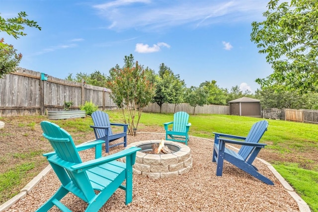 18003 Linkhill Dr, Dripping Springs, TX 78620 - view of patio / terrace featuring a fire pit