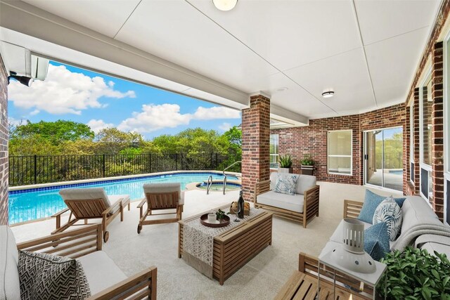 8316 Talbot Ln, Austin, TX 78746 - fenced backyard with an outdoor hangout area and a patio area