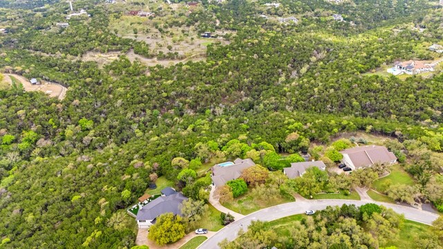 8316 Talbot Ln, Austin, TX 78746 - aerial view of property and surrounding area with nearby suburban area