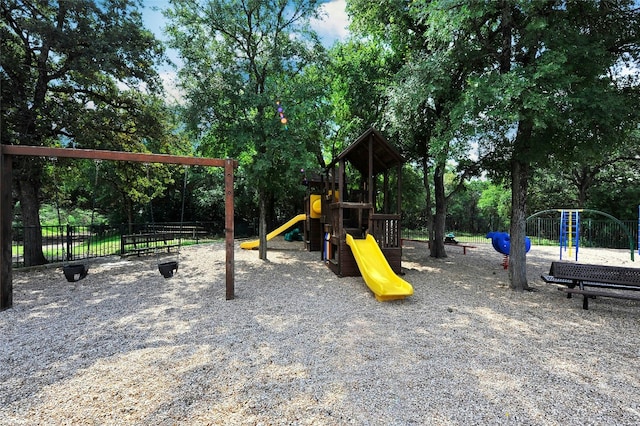 5216 Trading Bnd, Austin, TX 78735 - communal playground with view of wooded area