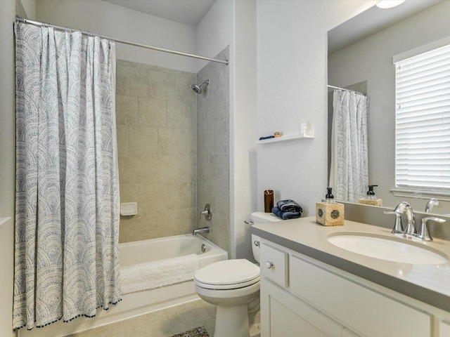 2733 Painted Sky Bnd, Leander, TX 78641 - bathroom with vanity, shower / tub combo with curtain, and healthy amount of natural light