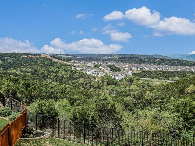 2733 Painted Sky Bnd, Leander, TX 78641 - mountain view featuring a heavily wooded area