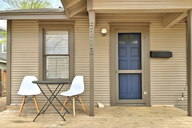 5313 Martin Ave, Austin, TX 78751 - entrance to property featuring a deck