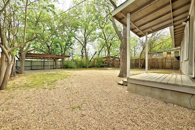 5313 Martin Ave, Austin, TX 78751 - fenced backyard with a deck