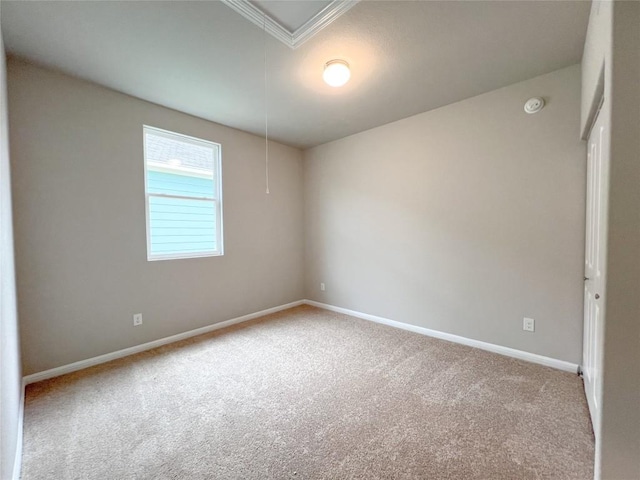 312 Ferrule Dr, Kyle, TX 78640 - empty room with carpet, attic access, and baseboards