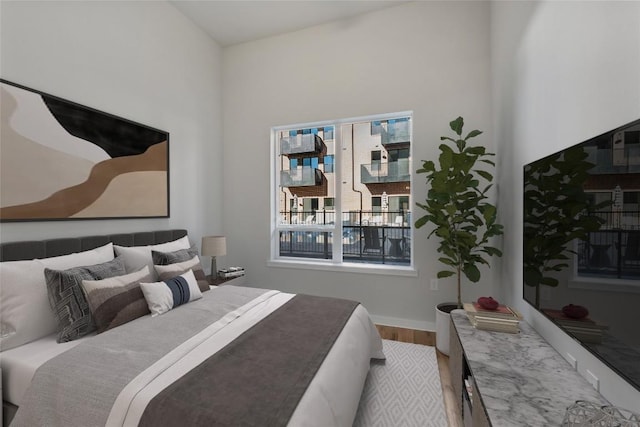 4510 Terry-O Ln Unit 141, Austin, TX 78745 - bedroom with wood finished floors and baseboards