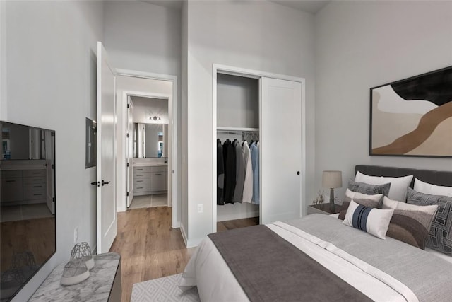 4510 Terry-O Ln Unit 141, Austin, TX 78745 - bedroom featuring a closet and light wood-style floors