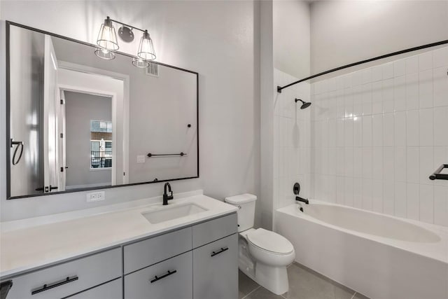 4510 Terry-O Ln Unit 141, Austin, TX 78745 - bathroom featuring vanity, washtub / shower combination, and tile patterned flooring