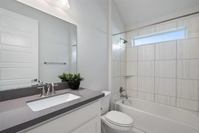 306 Gulfton St, Austin, TX 78738 - full bath featuring vanity, toilet, and washtub / shower combination