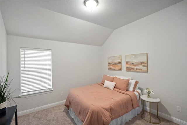 306 Gulfton St, Austin, TX 78738 - bedroom with vaulted ceiling, carpet, and baseboards