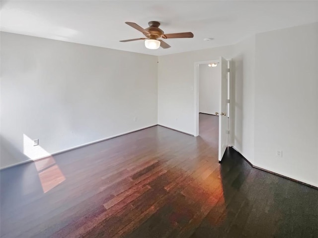 1427 Davis Mountain Loop, Cedar Park, TX 78613 - spare room with dark wood-type flooring and a ceiling fan
