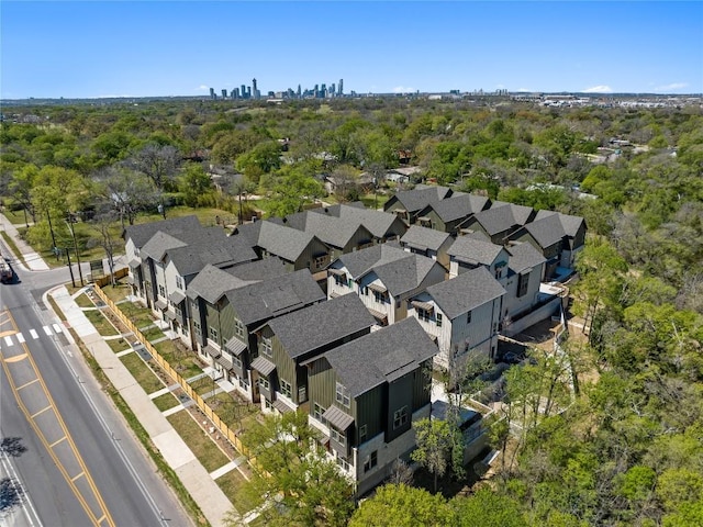 3500 Pecan Springs Rd Unit 4, Austin, TX 78723 - aerial view of property and surrounding area featuring nearby suburban area