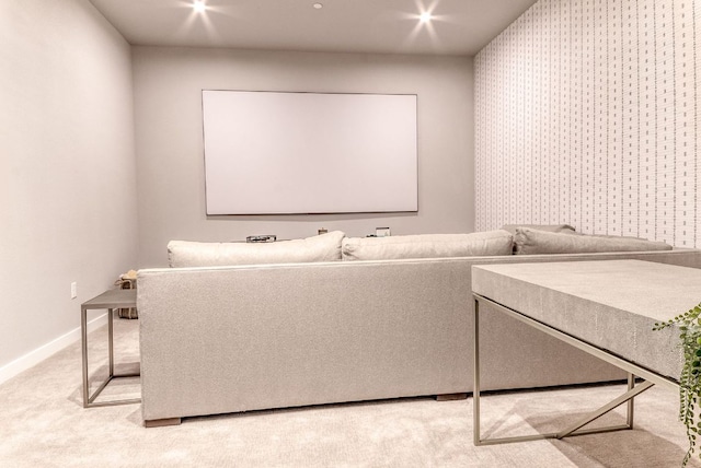 4525 Via Roma Pass, Leander, TX 78641 - cinema with light colored carpet and wallpapered walls