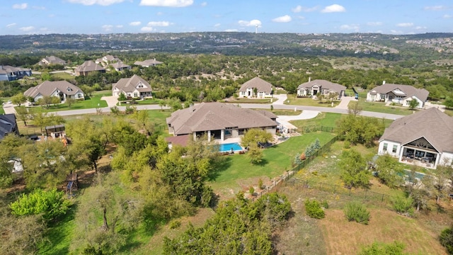 drone / aerial view featuring a residential view