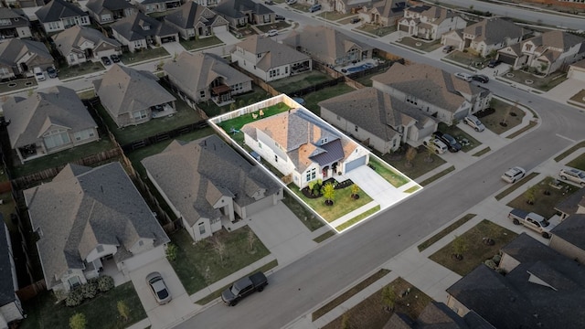 134 Soft Elm Dr, Buda, TX 78610 - aerial perspective of suburban area with property parcel outlined