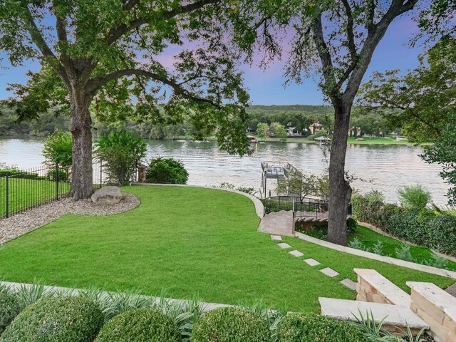 1614 Bruton Springs Rd, Austin, TX 78733 - view of yard featuring a water view
